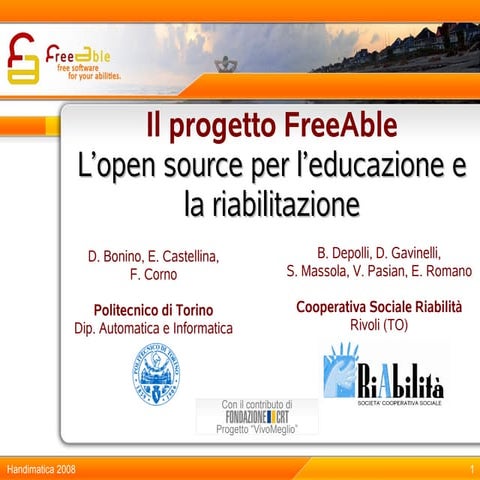 Progetto FreeAble (Handimatica 2008)