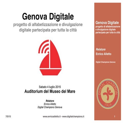 Presentazione genova digitale