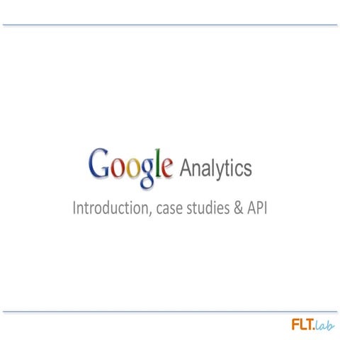 Presentazione Google Analytics