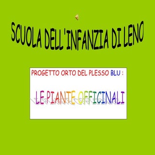 Le piante officinali