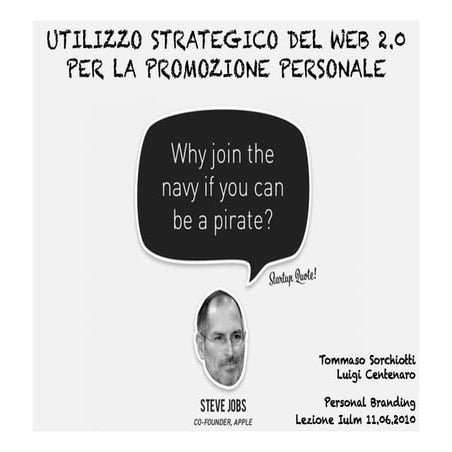 Personal Branding: utilizzo strategico del Web 2.0 per la promozione personale
