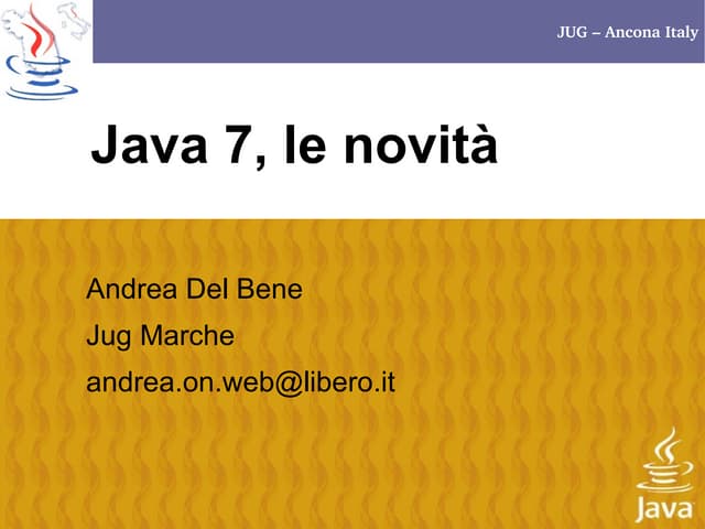 Presentazione java7