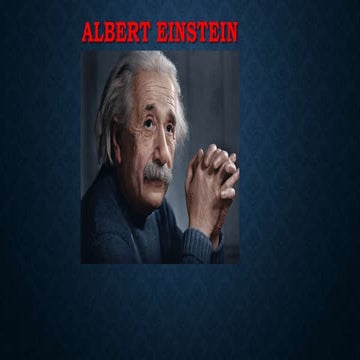 Presentazione .albert einstein | PPTX