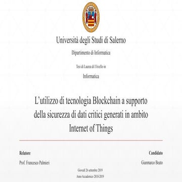Presentazione Tesi di Laurea Triennale | PDF