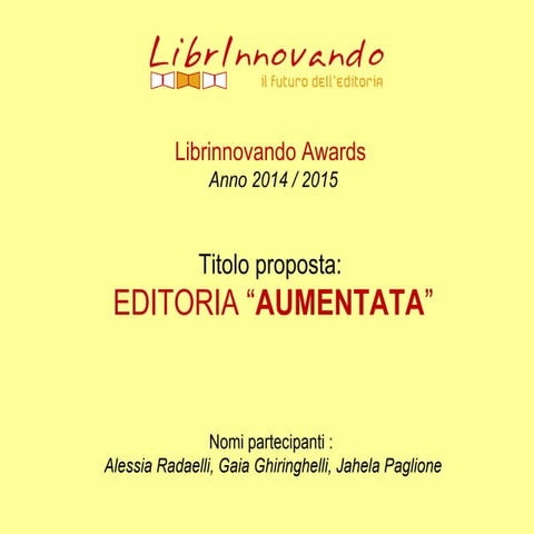 Presentazione librinnovando
