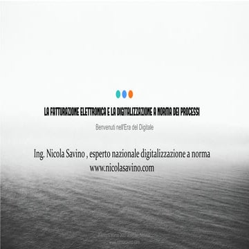 Presentazione Savino Università Bocconi