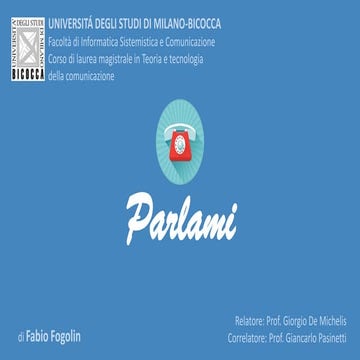 Progetto "Parlami" 