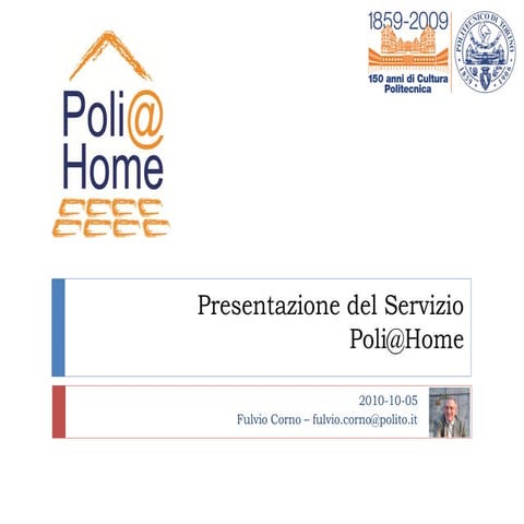 Presentazione Servizio Poli@Home
