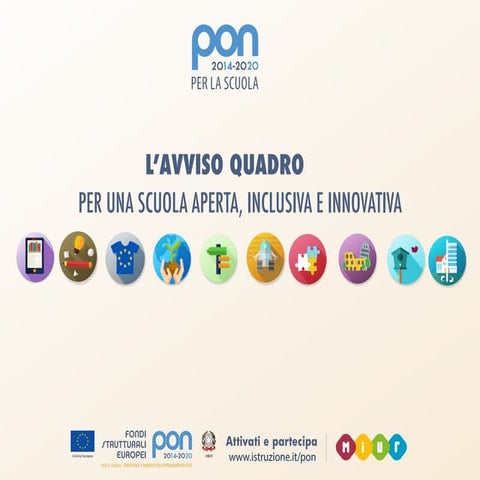PON 2014-2020 - Una scuola aperta, inclusiva e innovativa