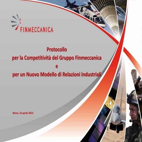Presentazione protocollo relazioni industriali