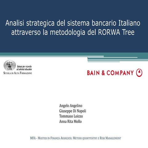 Project work Ipe bain & Company | PDF