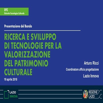 Presentazione Bando DTC