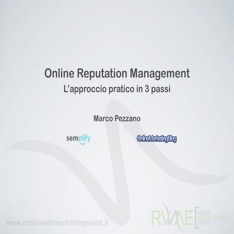 Online Reputation Management