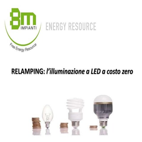 RELAMPING: l'illuminazione a LED a costo zero! | PPTX