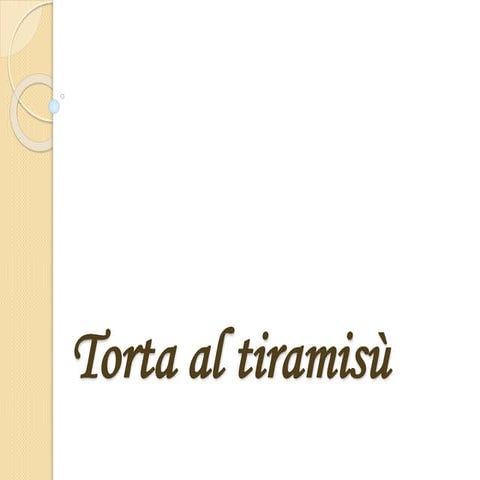 Torta al tiramisù