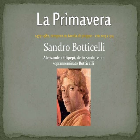 LA PRIMAVERA DI BOTTICELLI | PPTX | Fine Art