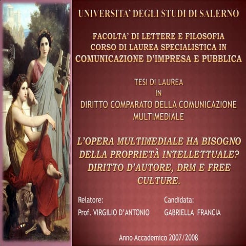 Presentazione Tesi Specialistica