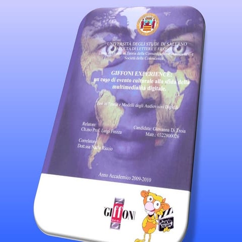 Presentazione Tesi Magistrale sul Giffoni Experience