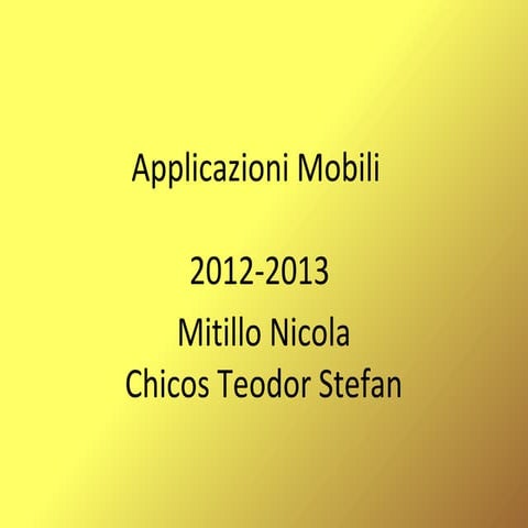 Presentazione tesina