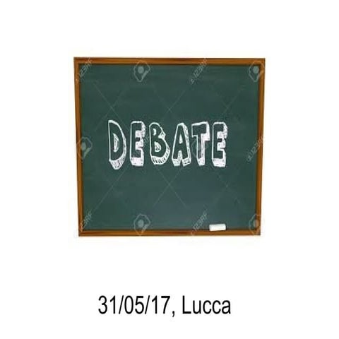 Presentazione tutor debate