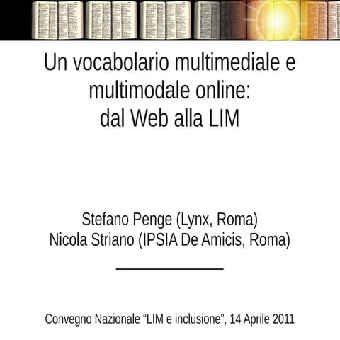 Presentazione wikibolario online