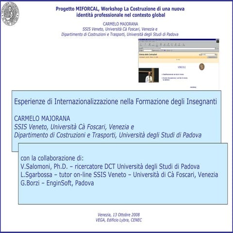 Presentazione Workshop Majorana