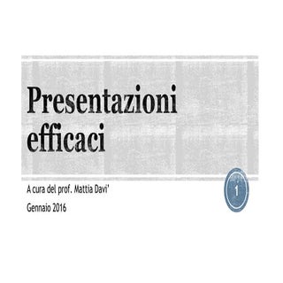 Presentazioni efficaci 