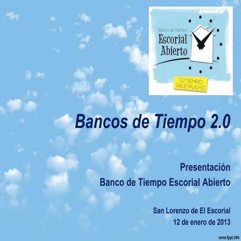 Presentación Banco Tiempo Escorial Abierto