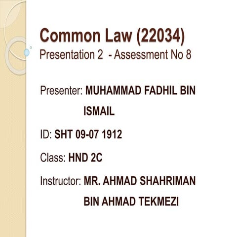 Common Law Presentation (22034)