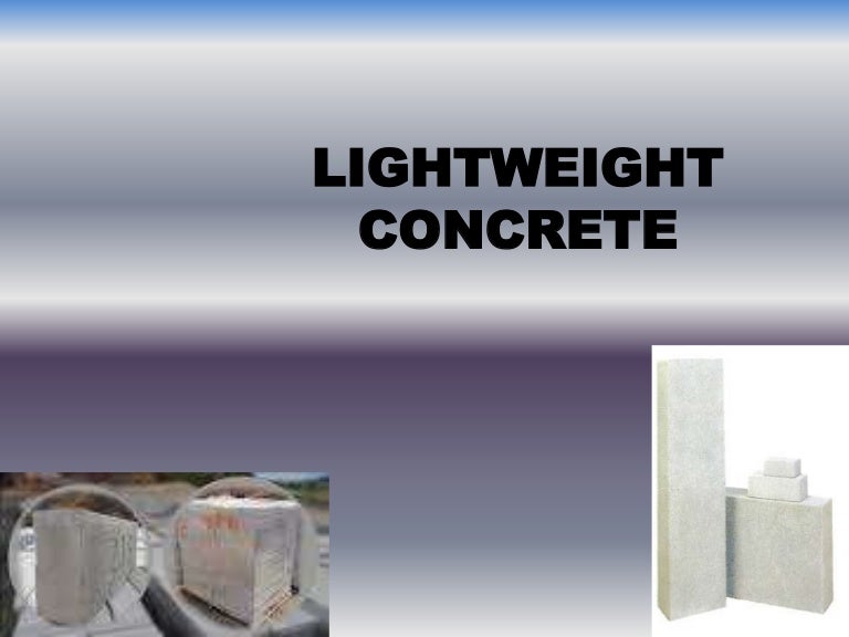 lightweight concrete