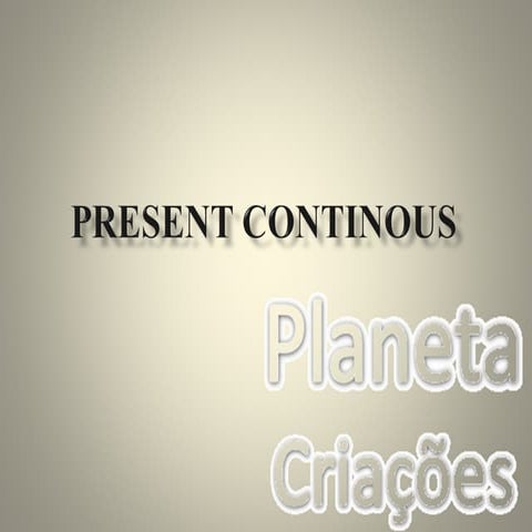 Present continous