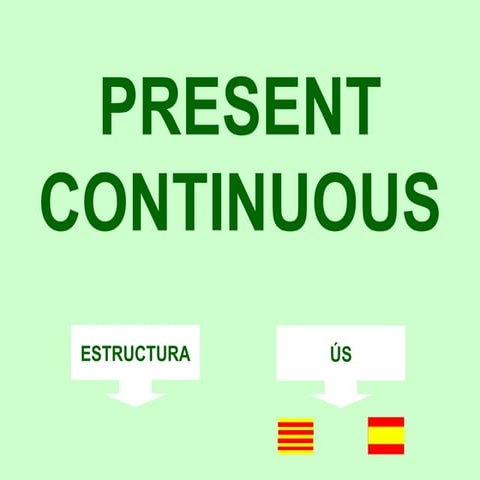 Present continuous