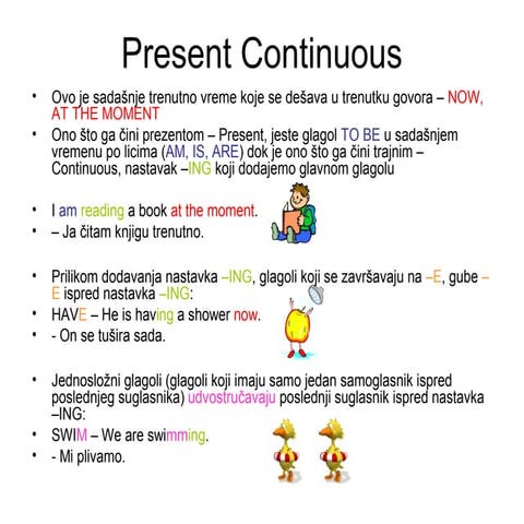 Present continuous