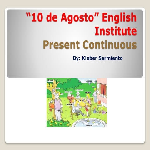 Present continuous | PPTX