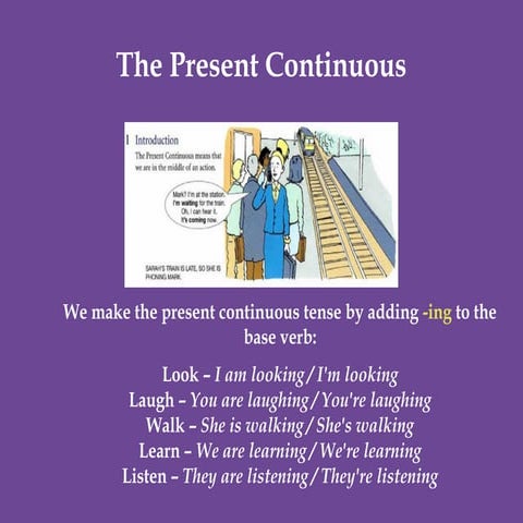 Present continuous