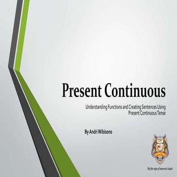 Present continuous | PPTX