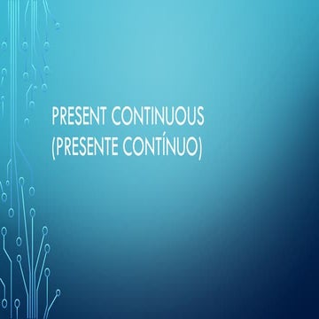 Present Continuous | PPTX