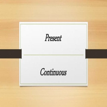 Present continuous 6,7,9