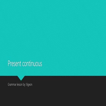 present-continuous-grammar- English lesson | PPTX