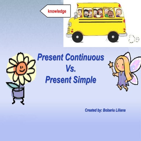 Present simple and present continuous