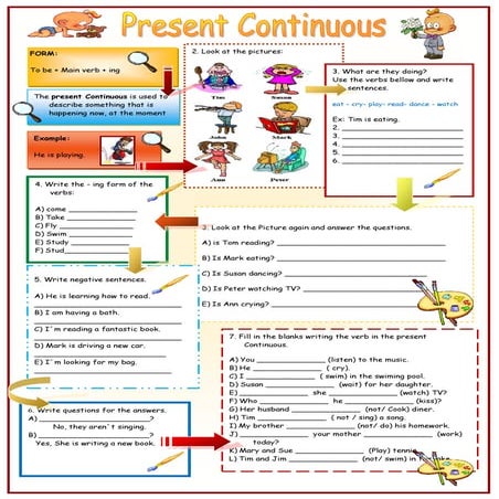 Present continuous completo