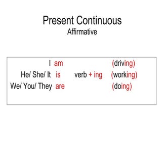 Present continuous for the future