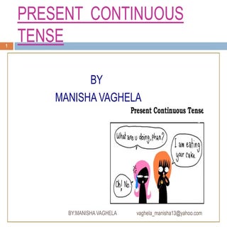 Present  continuous  tense