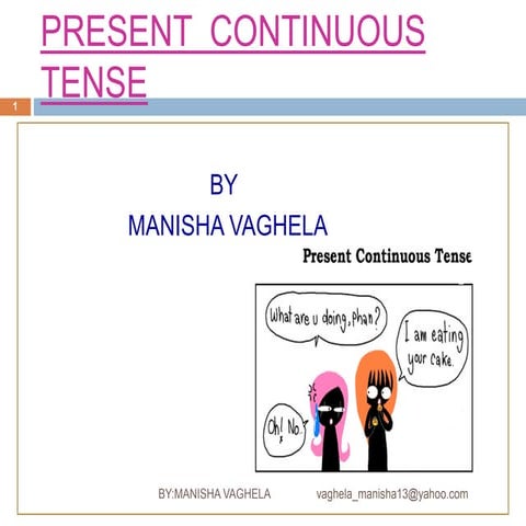 Present  continuous  tense