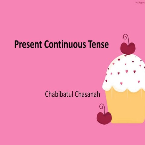 Present continuous tense negative statement