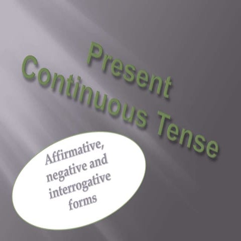 Present continuous | PPT