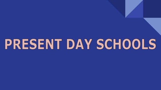 School in the 60's | PPT