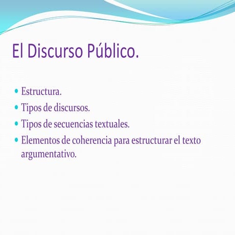 Present  discurso público