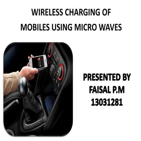 mobilecharging using microwave