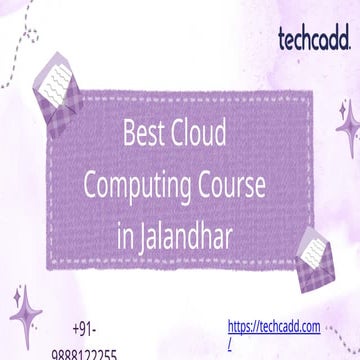 Best Cloud Computing Course in Jalandhar